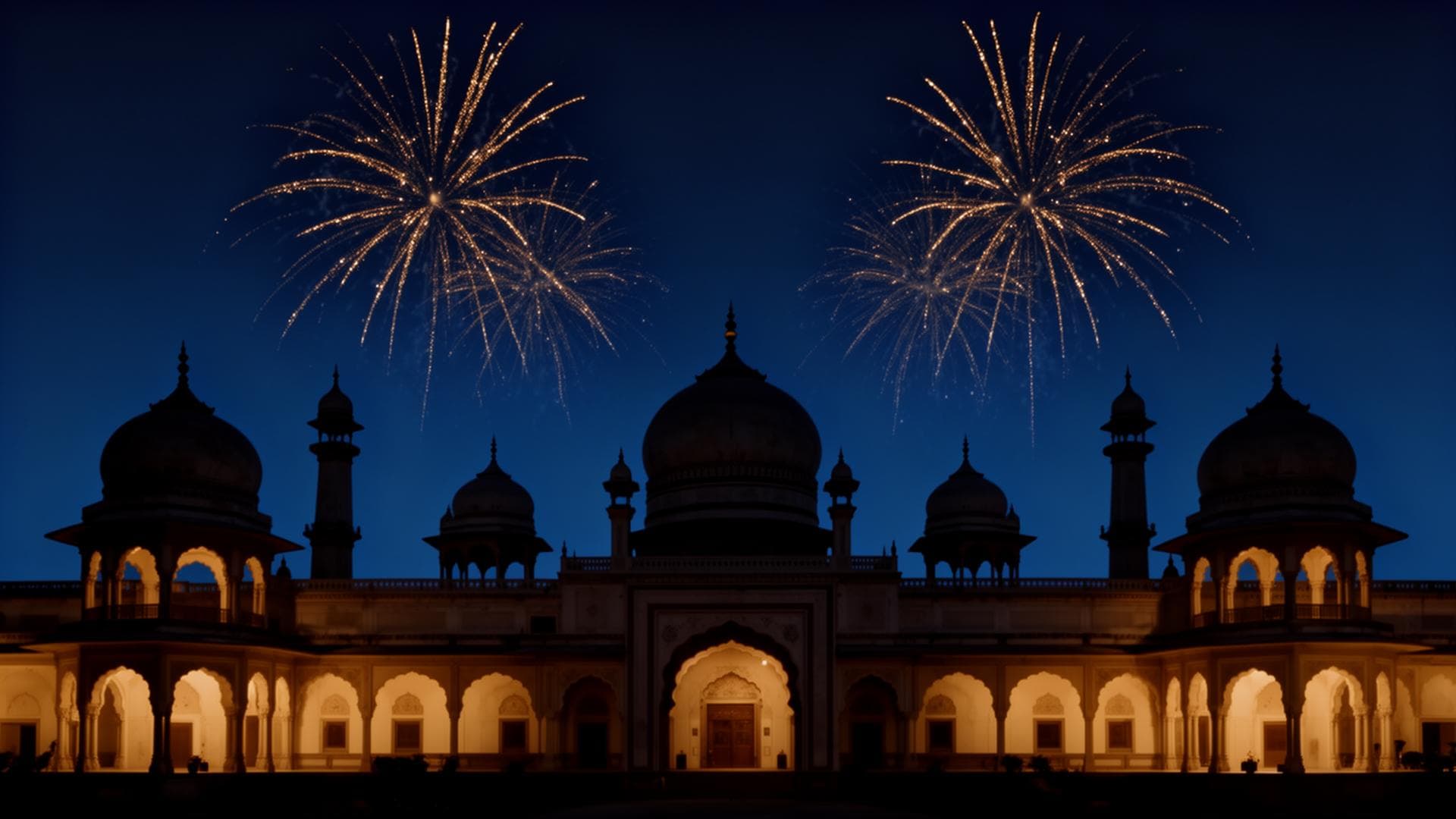Palace at night